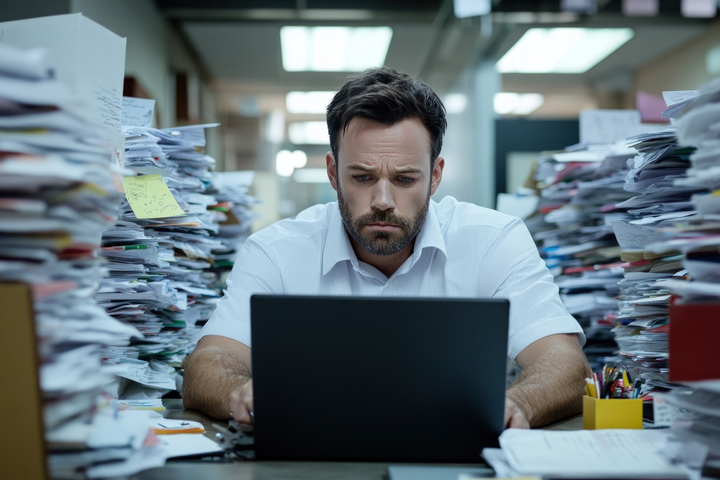 persona obsesionada con el trabajo