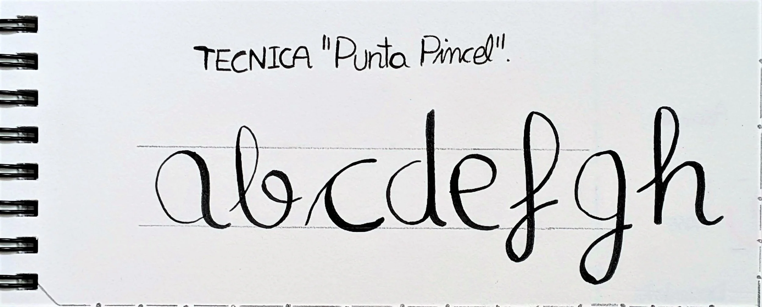dibujo de letras punta pincel