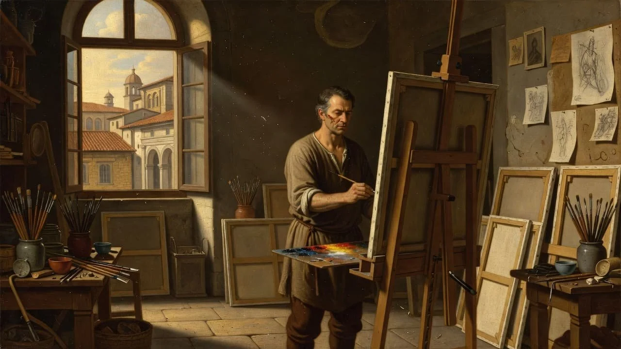 pintor del renacimiento template