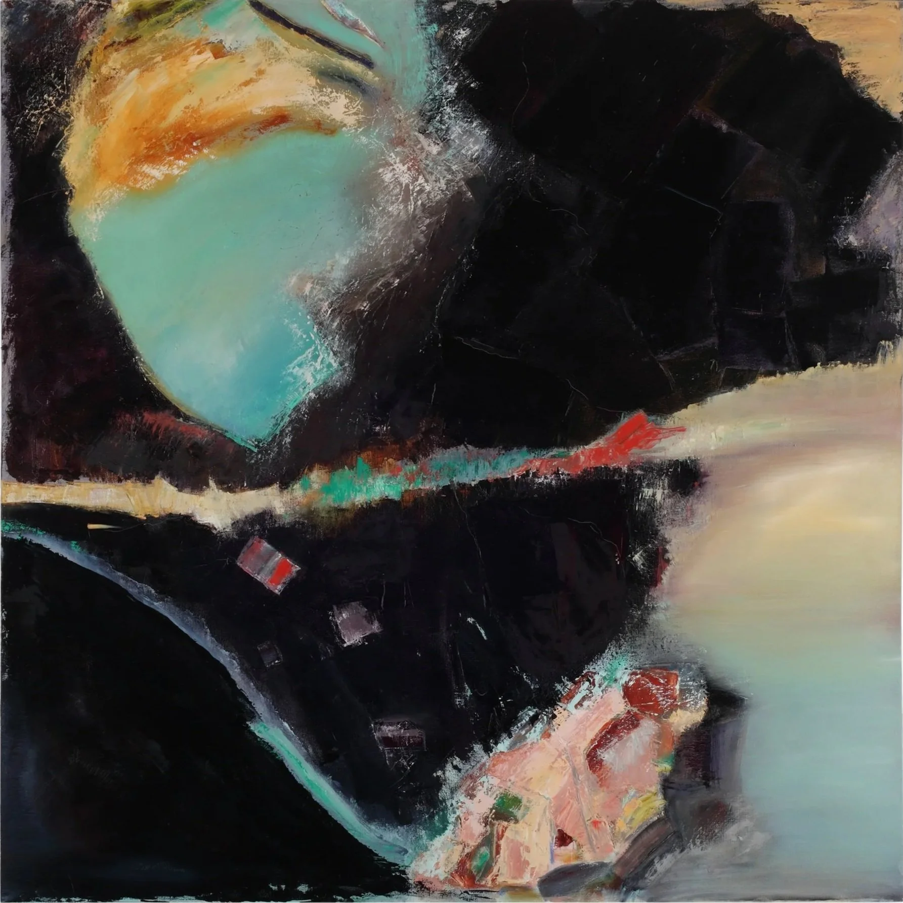 Tesselated Pavement
Oil on canvas
220cm x 220cm x 35mm
