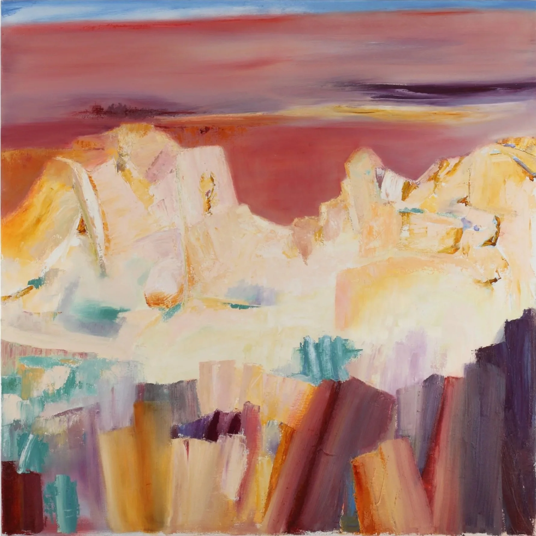 Rainbow Rocks
210cm x 210cm x 20mm
Oil on linen