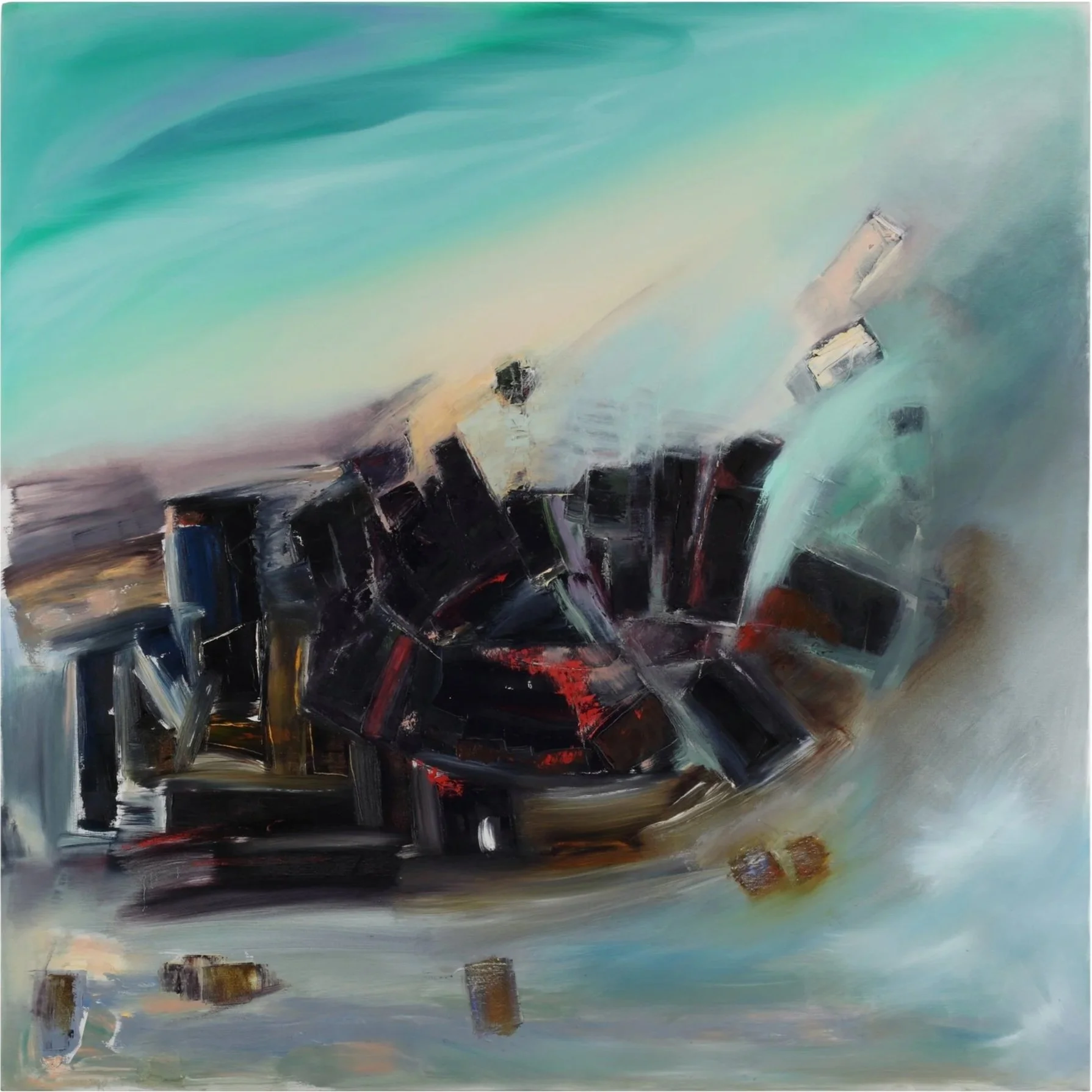 Blackrock Swell
210cm x 210cm x 35mm
Oil on canvas