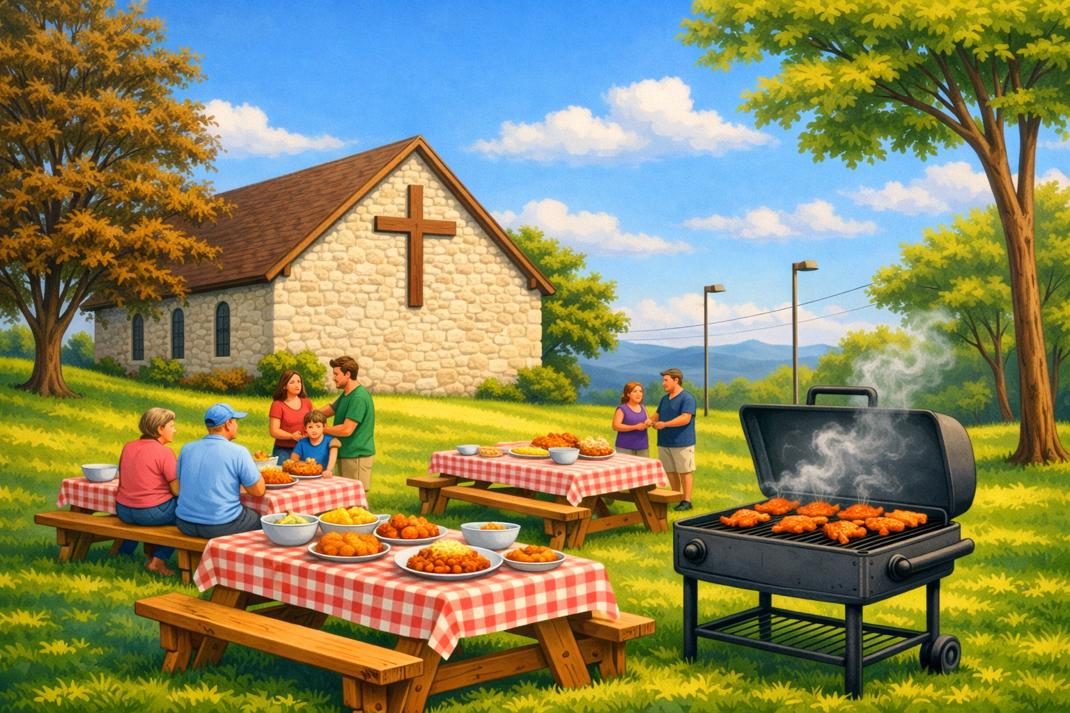 Church Picnic-Chicken Barbecue