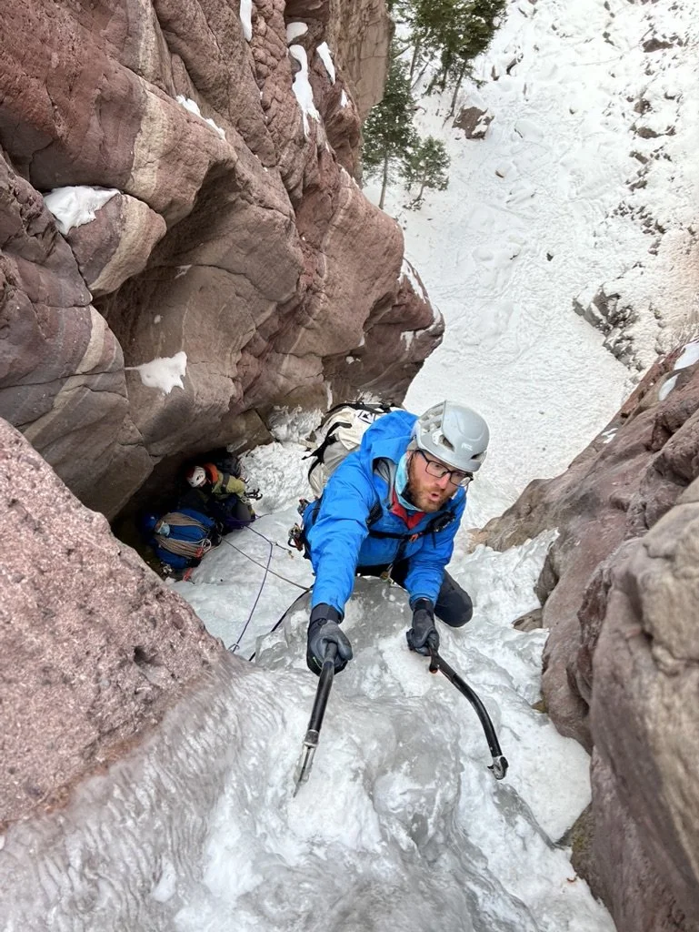 Ice climbing professional