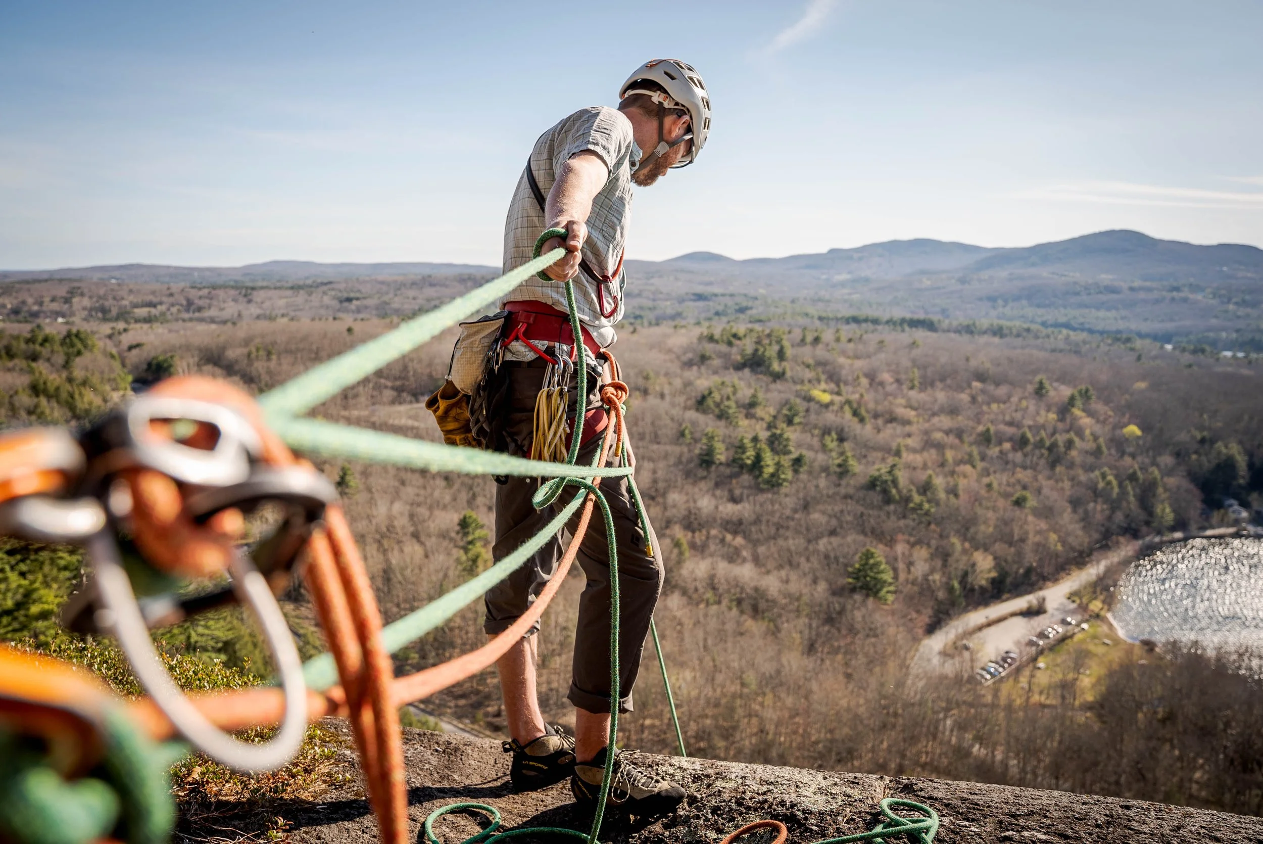 Learn to rock climbing with the best rock climbing guide in maine