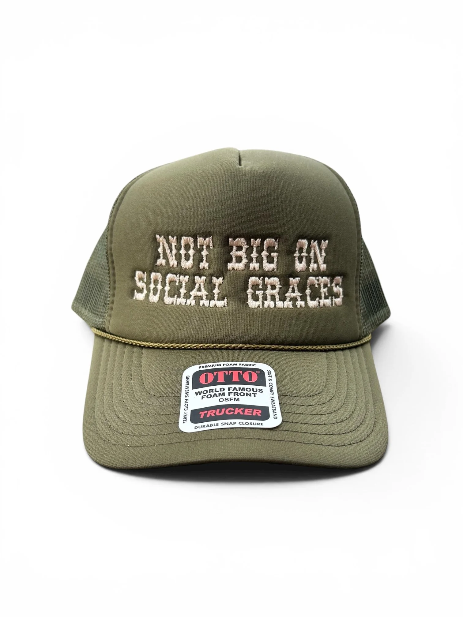 “Not Big On Social Graces” Hat