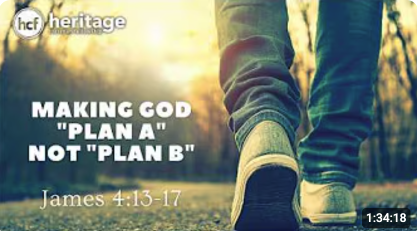 Making God “Plan A” Not “Plan B”