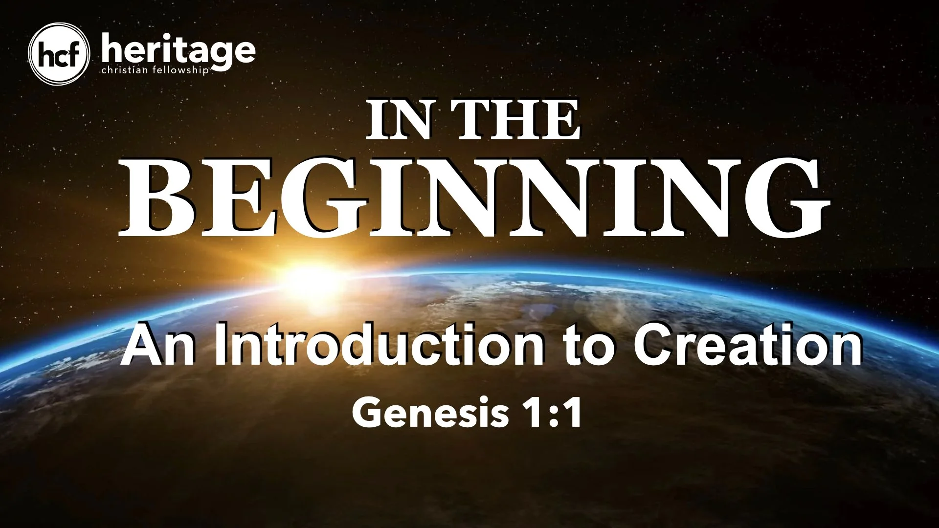 In the Beginning