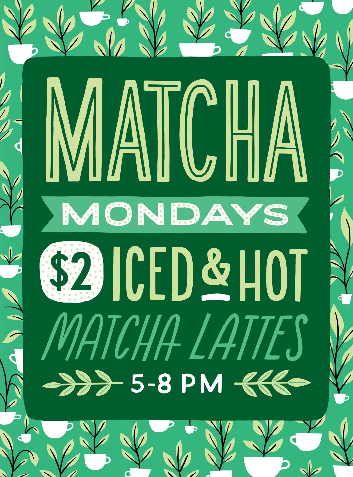 Matcha Mondays - Foxy Loxy Cafe &amp; The Coffee Fox