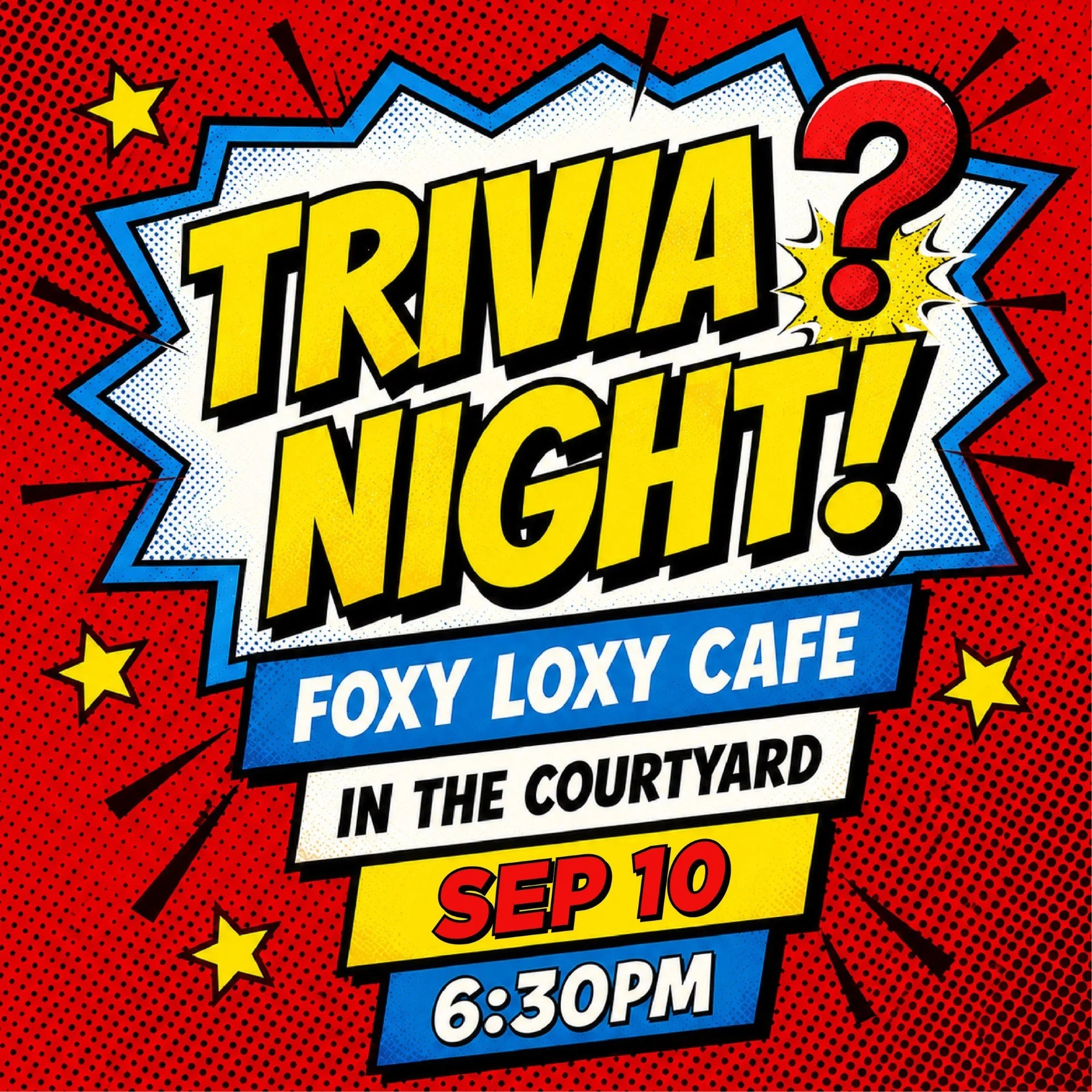 Trivia Night at Foxy Loxy Cafe 