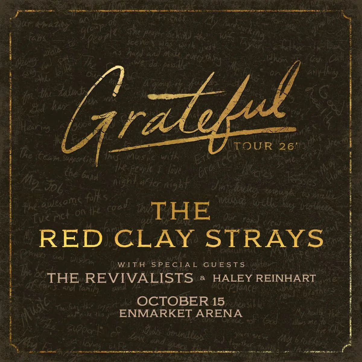 The Red Clay Strays - Enmarket Arena