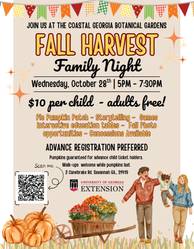 Fall Harvest Family Night - Coastal Georgia Botanical Gardens