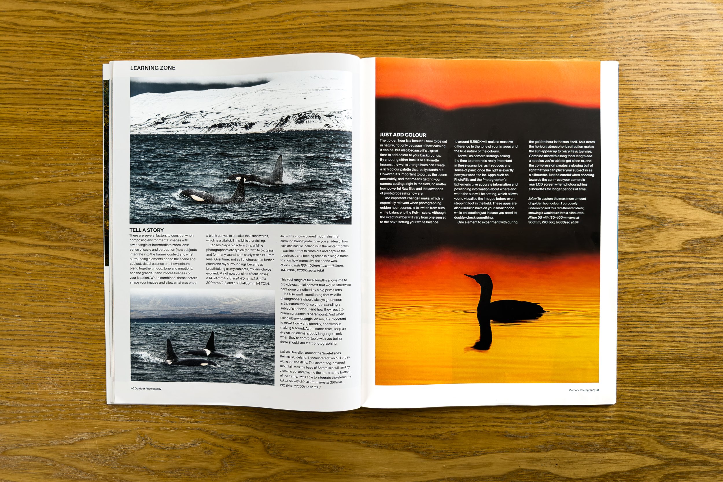 Outdoor photography Magazine - Improve your backgrounds