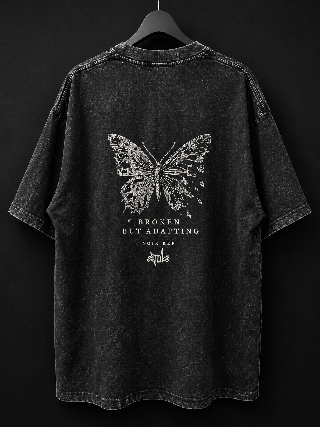 BROKEN BUT ADAPTING – Oversized Vintage Wash Tee