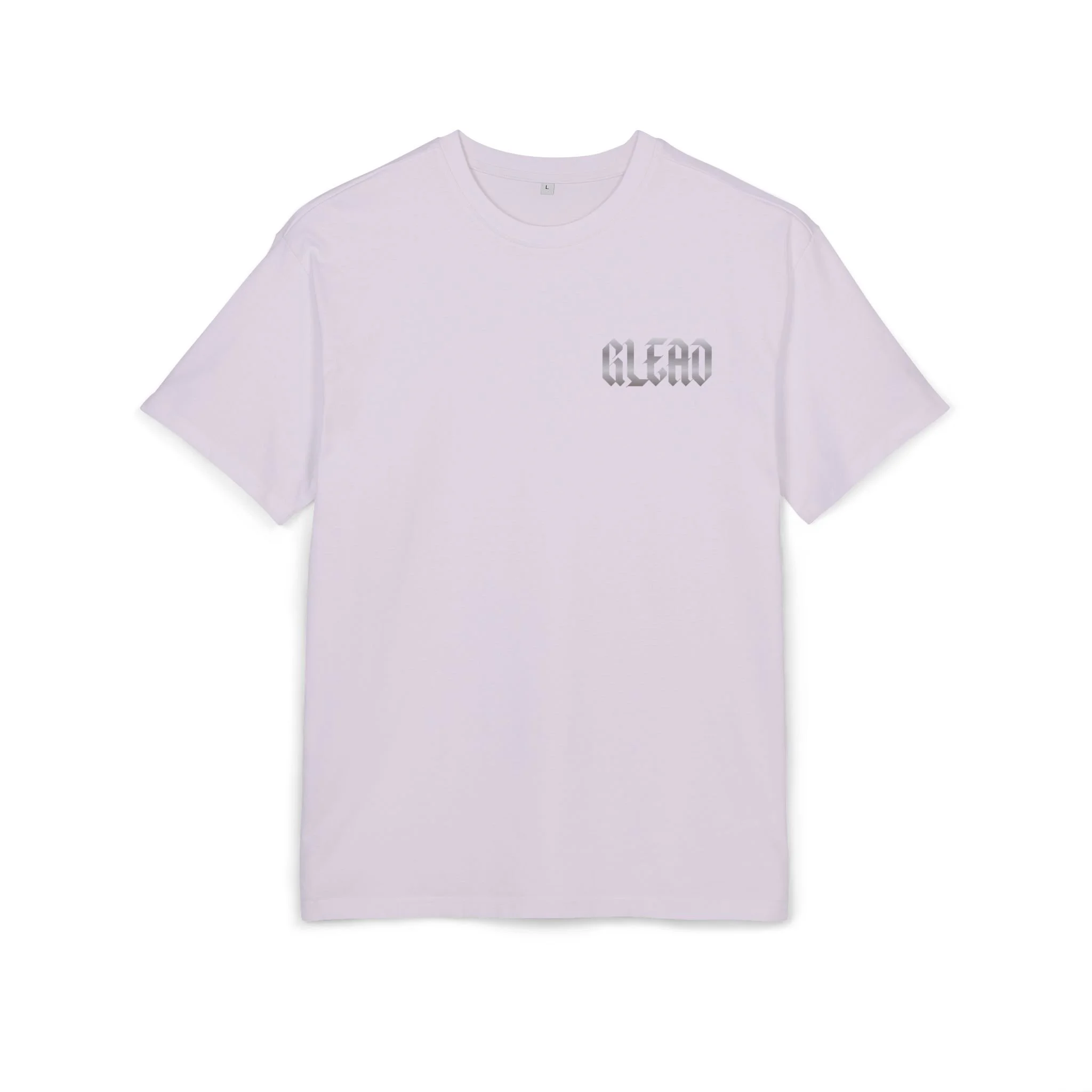 T-shirt oversize violet clair avec logo GLEAD argenté