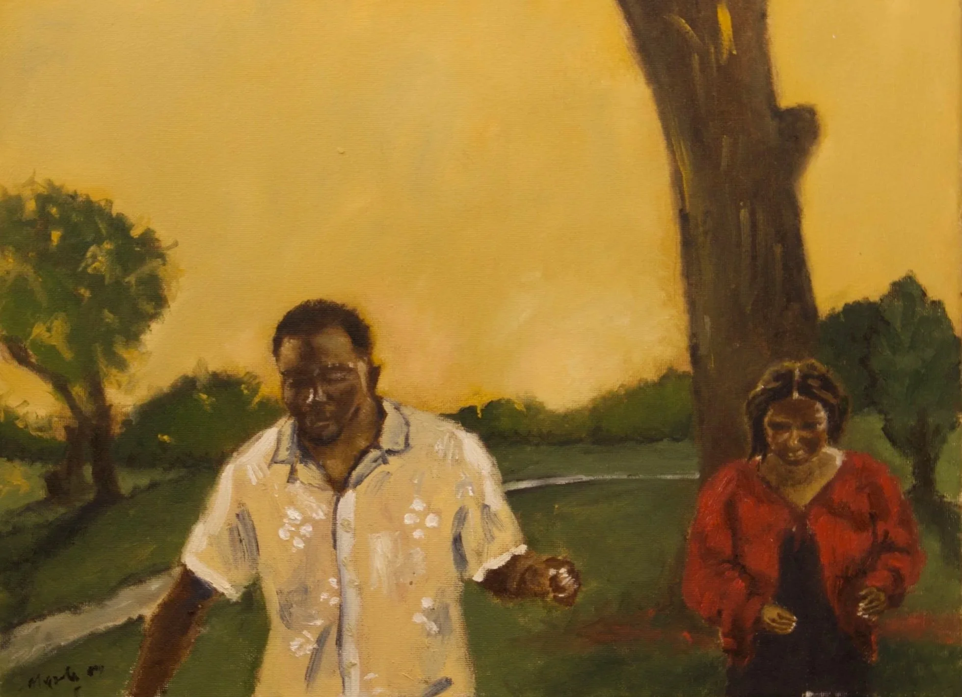 "The Proposal": 2025, 12"x 16", oil paint, Canvas