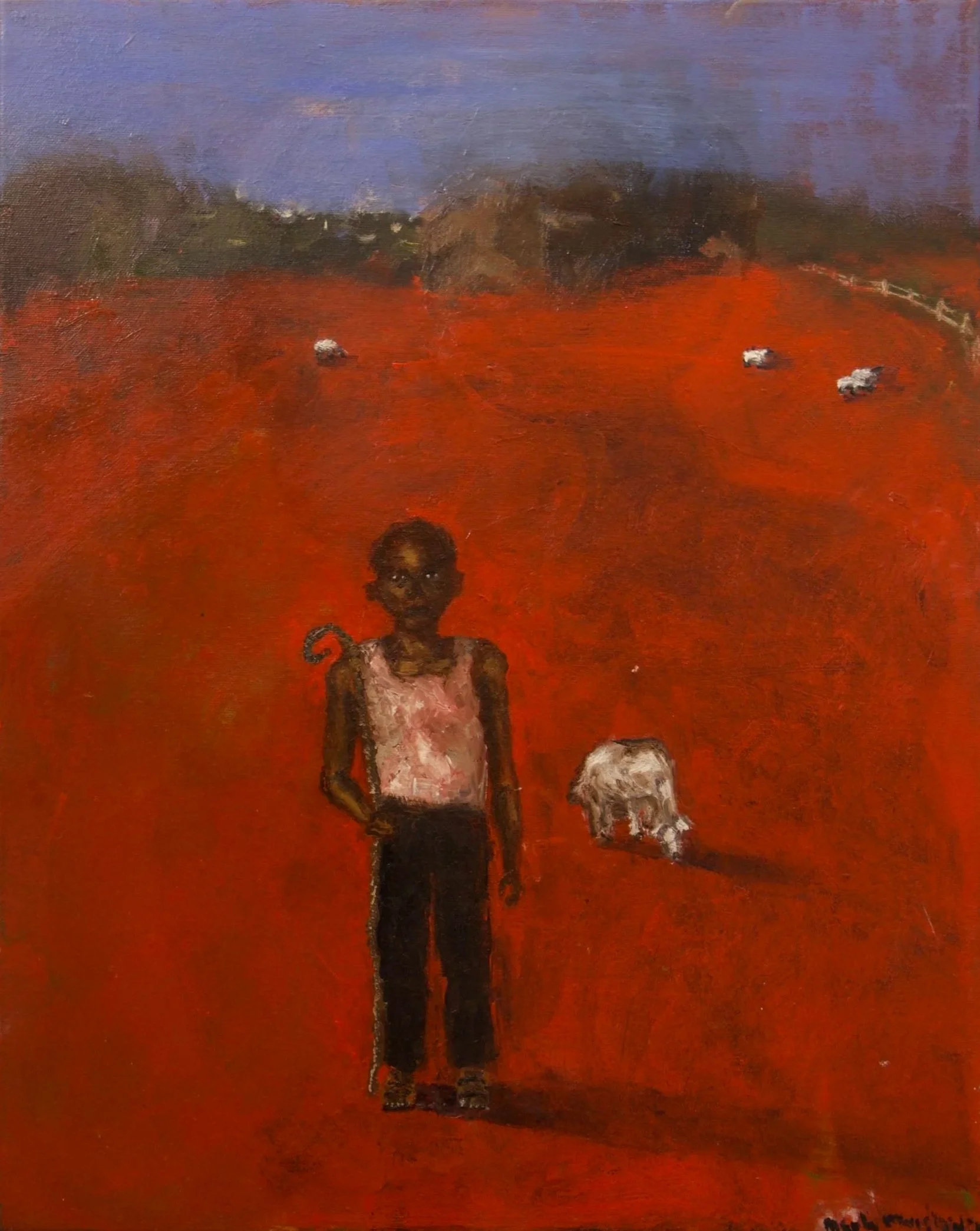 "Shepherd": 2025, 16"x20", oil paint, Canvas
