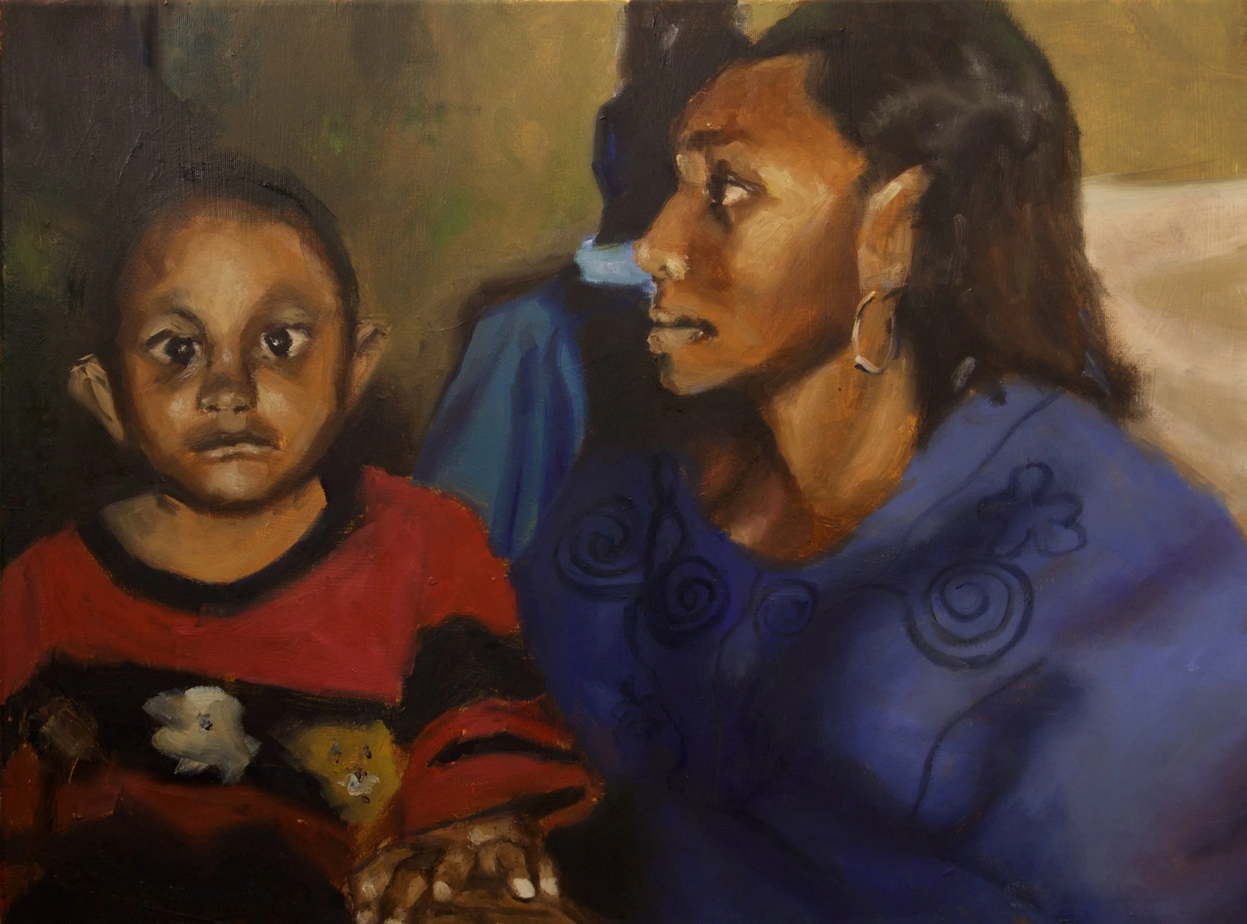 "Sarah's son, Isaac": 2026, 16"x 20", oil paint, Canvas