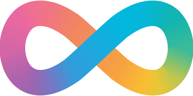 the infinity sign which is the universal symbol for neurodiversity