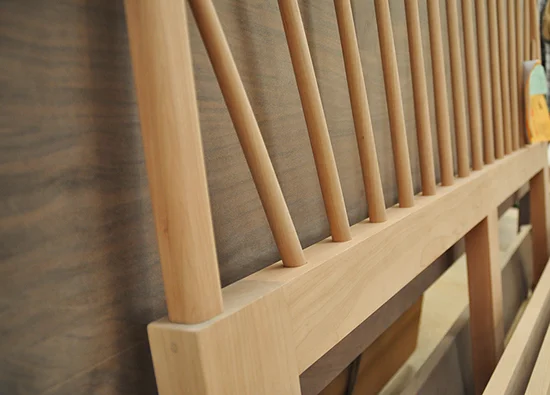 Headboard detail of the spindle bed for the guest house, designed by IBID. Fabrication and photography: The Joinery (Copy)