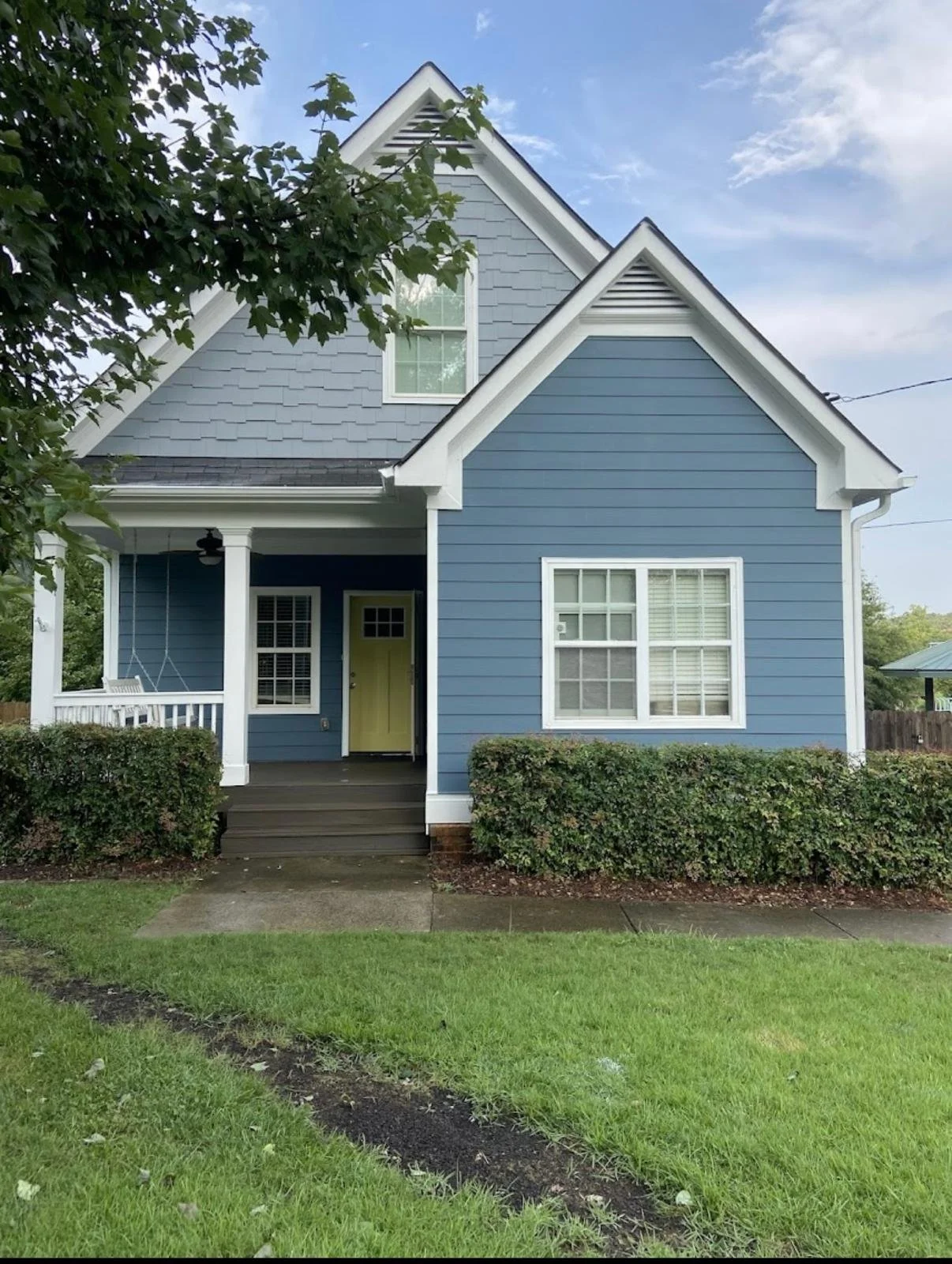 blue house