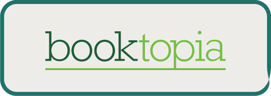 Booktopia logo with green text on a white background.