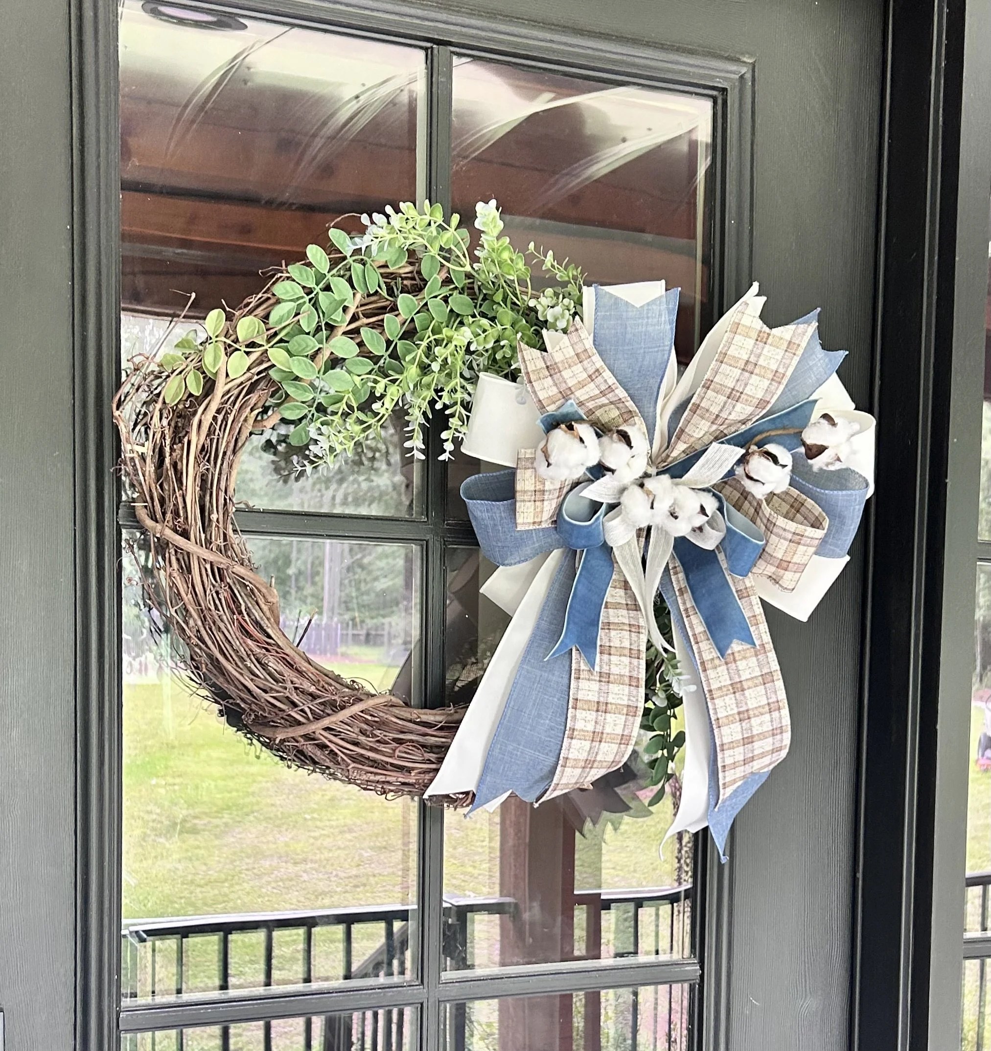 Carolina Cotton Bow--Carolina Blue