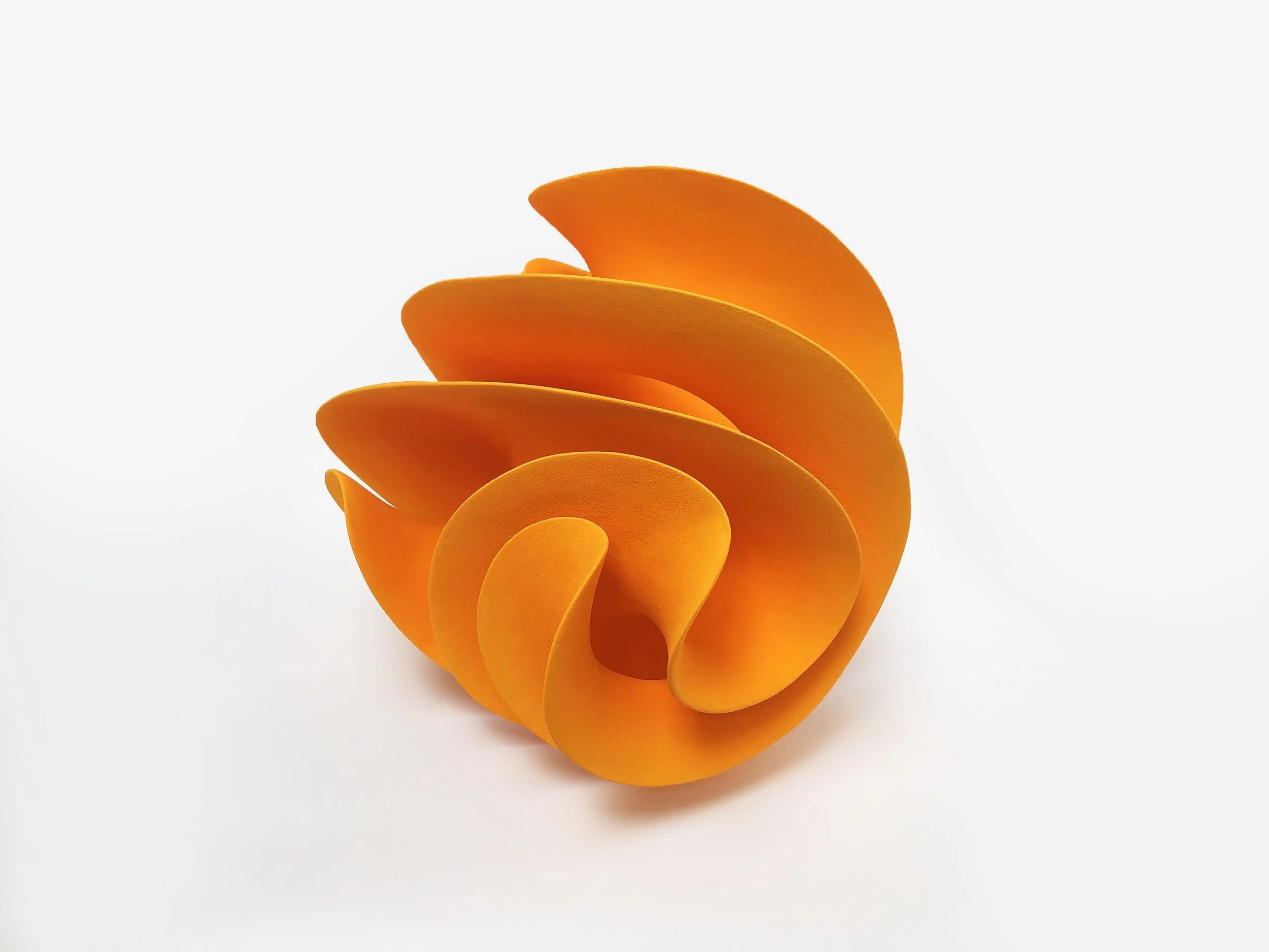 Orange folded, h30 cm