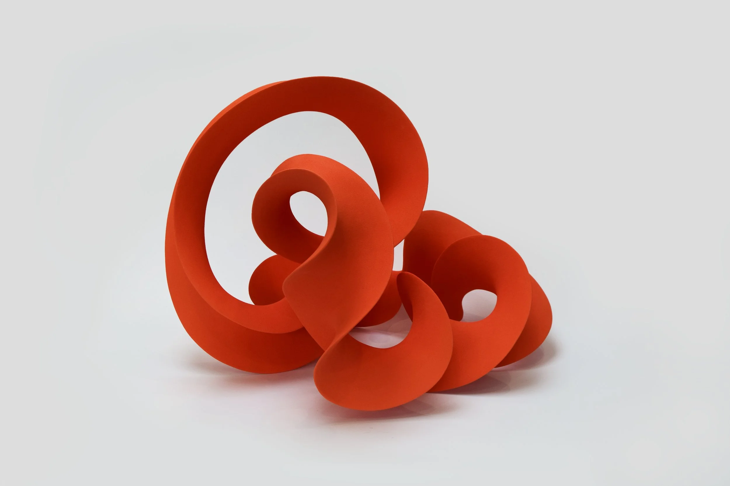Dark Orange Continuous Form, h42 cm