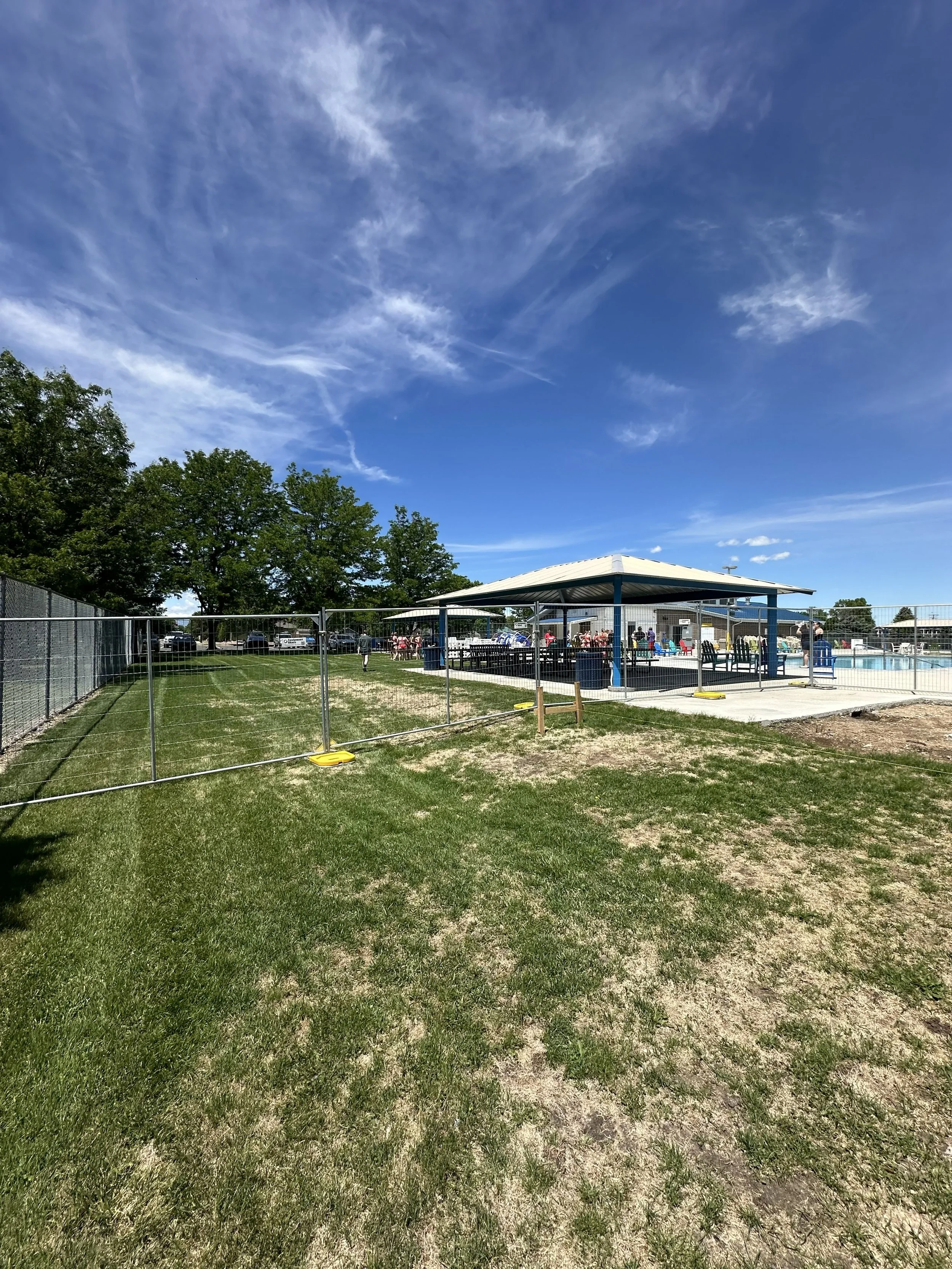 fence installation at playground