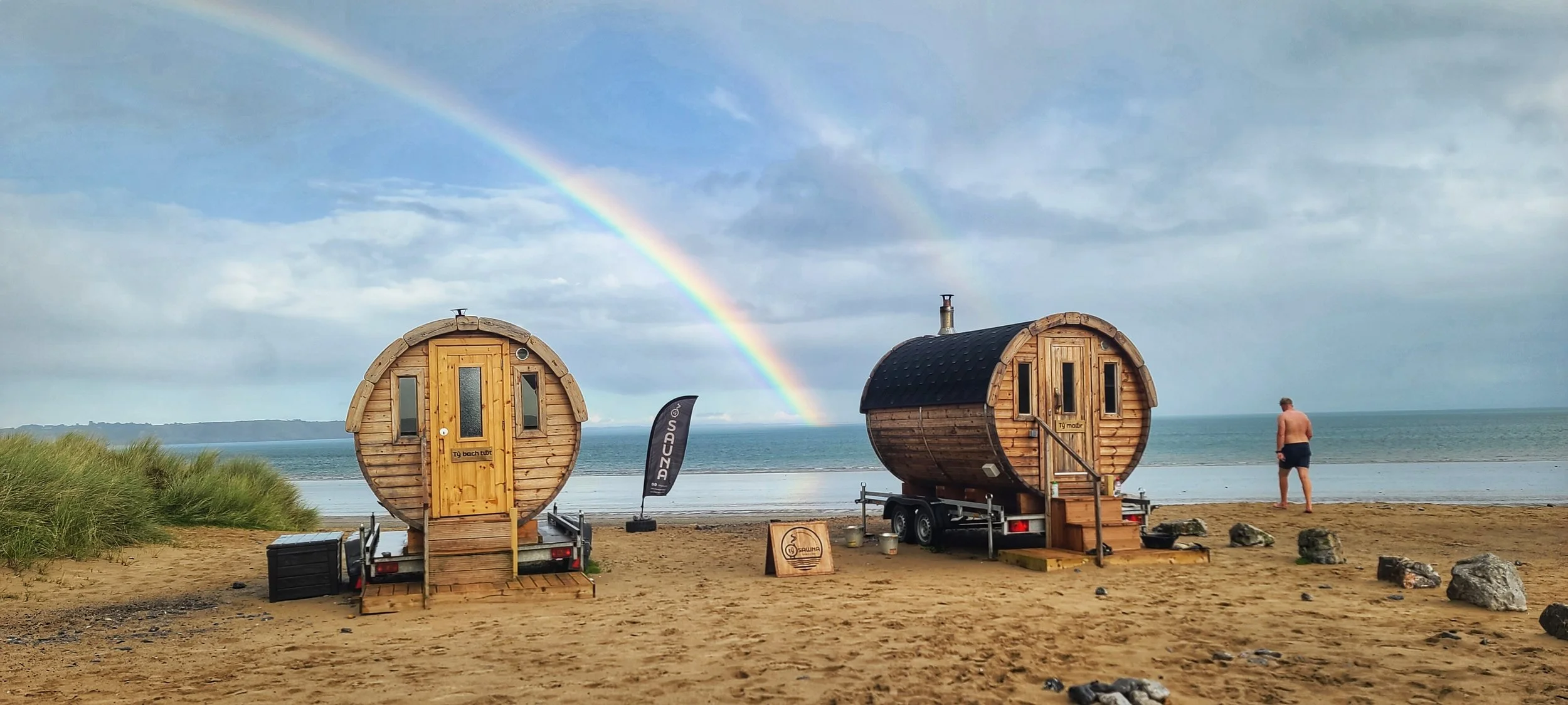 Ty Sawna. The wood fired Sauna on the beach