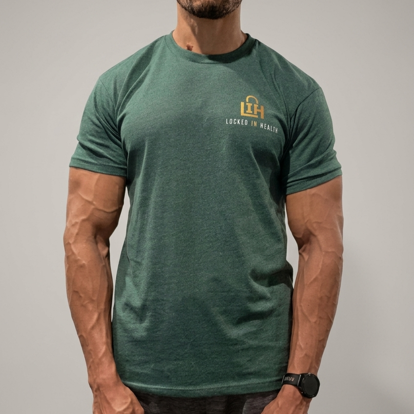 ​The "Locked in Health" Premium Brand Tee