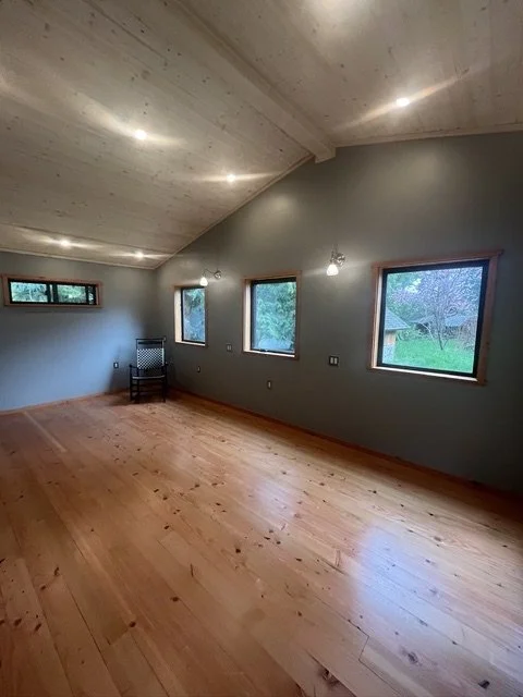 Reclaimed Douglas-fir flooring