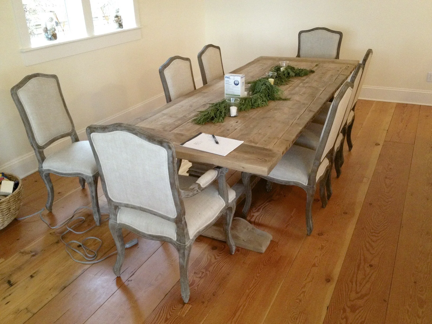 Residential reclaimed wide-plank flooring