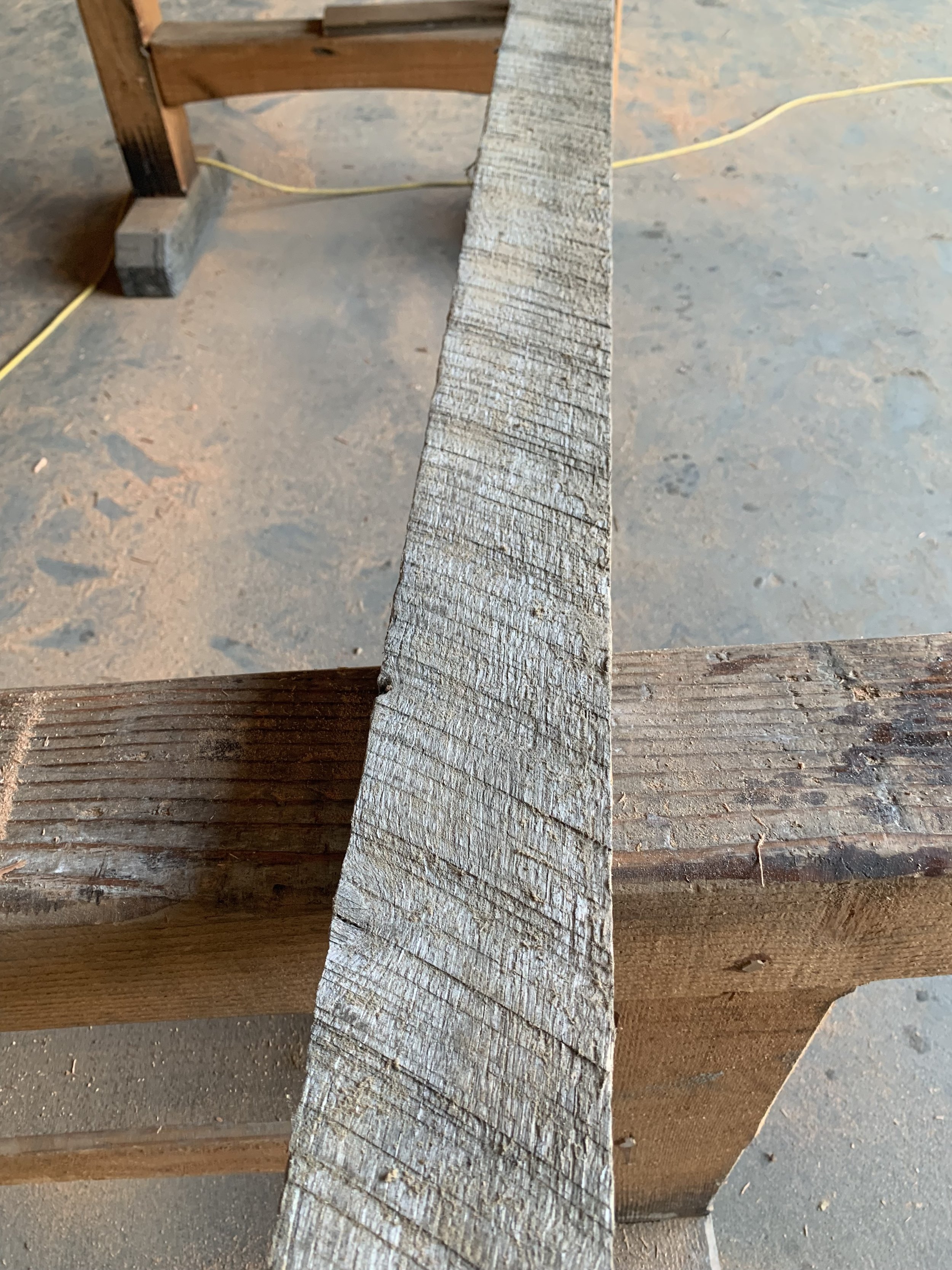 Rough cut 2x4 oak