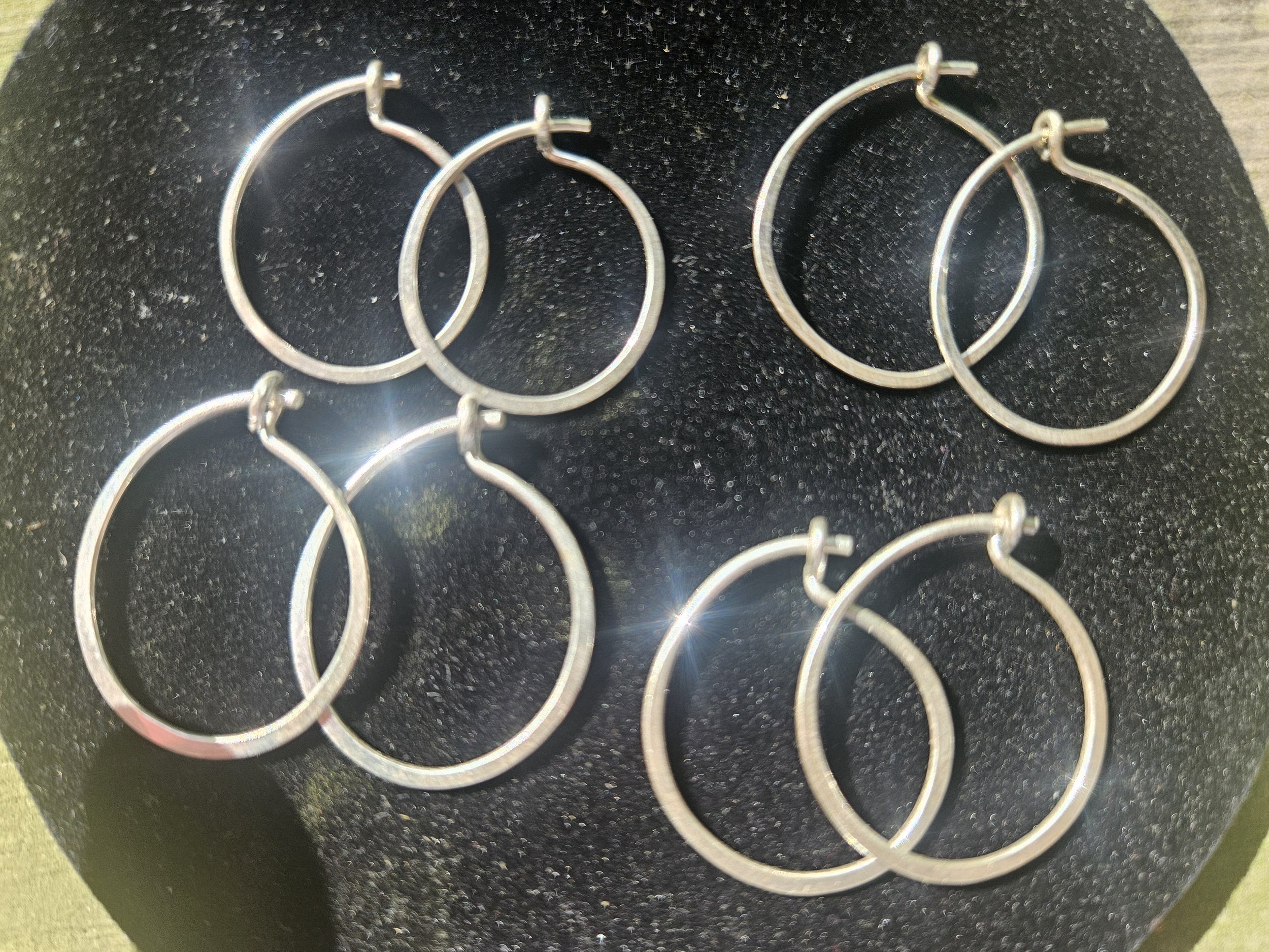 Classic Small 14K Gold Fill Hammered Hoop Earrings