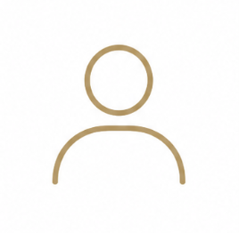 Simplified outline of a person with a circle for a head and a curved line for shoulders