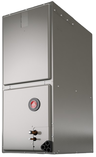 Rheem Endeavor line air handler providing quiet, efficient home comfort and humidity control.