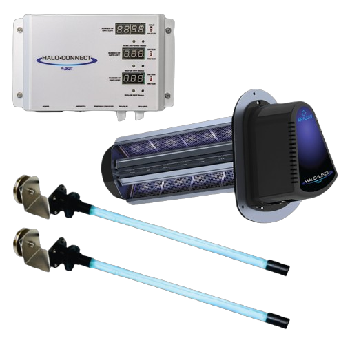Series II HALO-LED coil sanitation and whole-home air purification system.