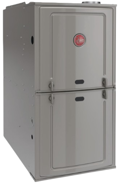 Rheem Endeavor 80% gas furnace installation for reliable Ohio home heating.