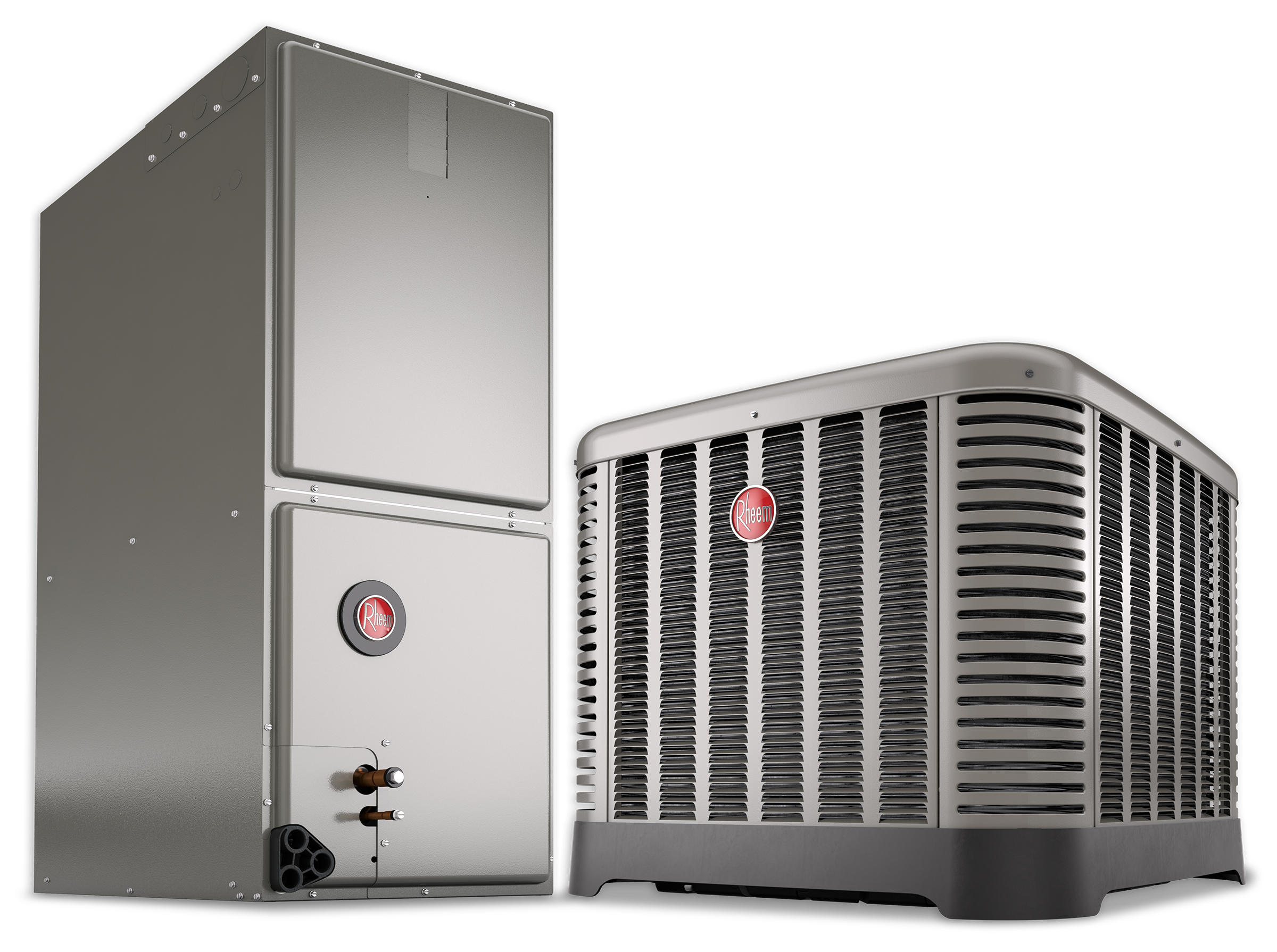 Rheem Endeavor Classic Series heat pump installation for efficient year-round home heating and cooling.