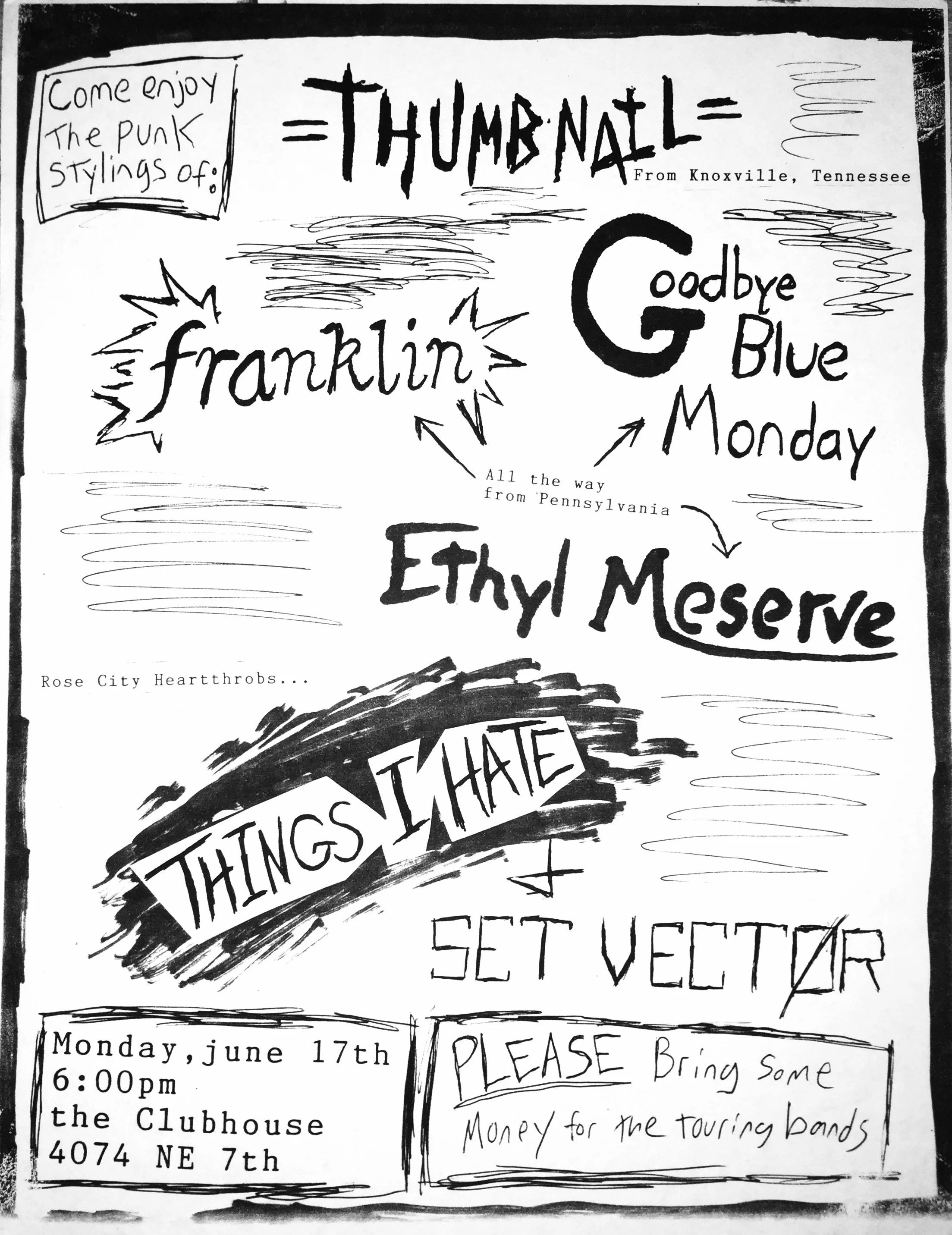 With Franklin & Goodbye Blue Monday