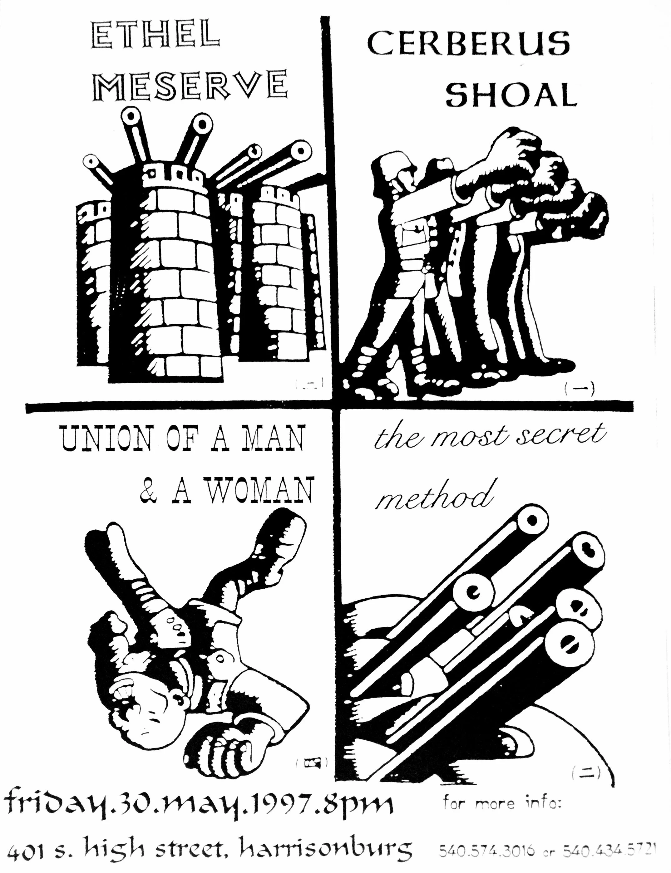 With Cerberus Shoal, Union of a Man and A Woman, & The Most Secret Method