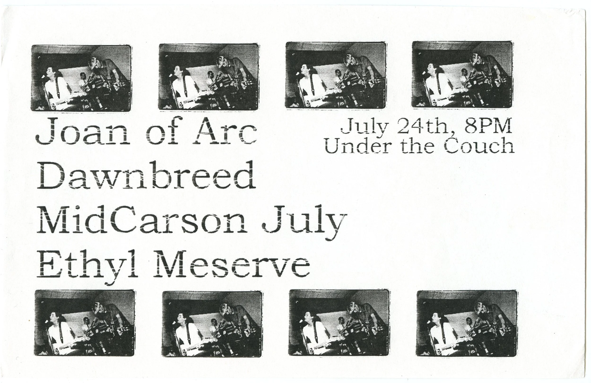 With Joan of Arc, Dawnbreed & Mid Carson July