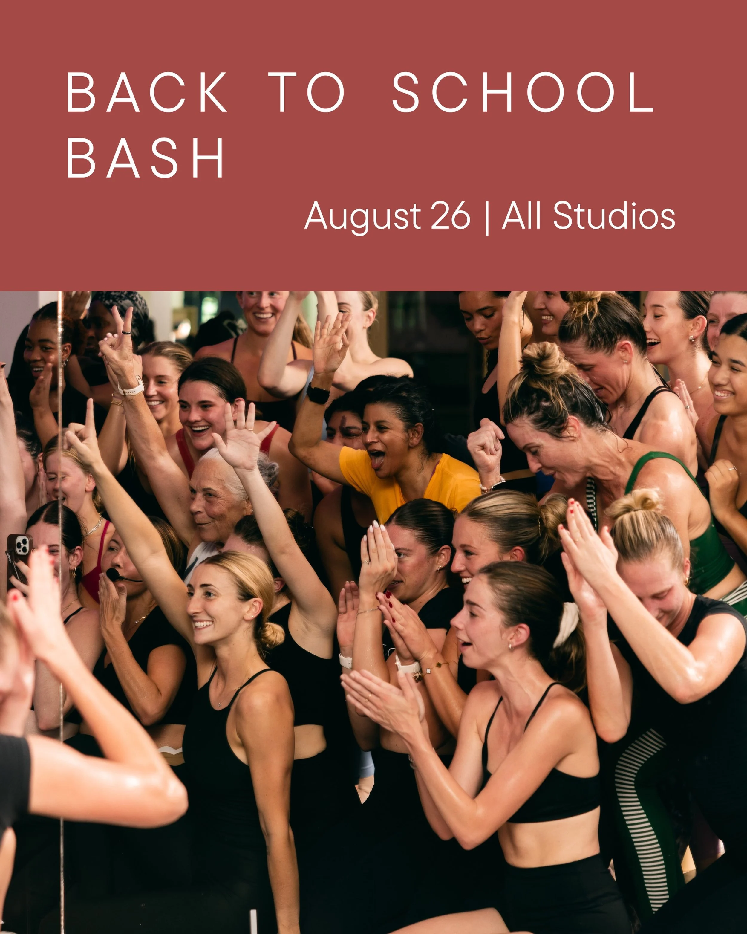 Join us on August 26th for our Back to School Bash! A complimentary class for all students to kick off the new school year with a good sweat! Book on your nooma app or comment BASH for the booking link! 

#noomastudios #backtoschool #b2s #hotpilatess