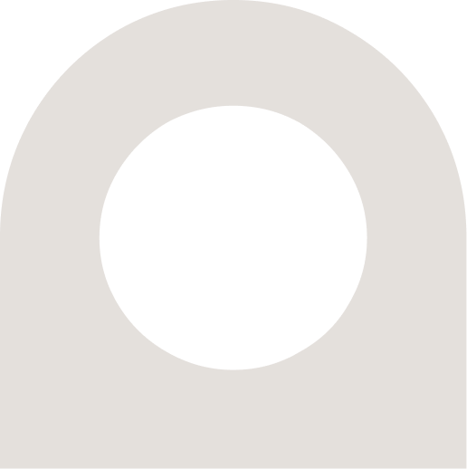 A black circle inside a larger gray circle, with a gray outer ring.