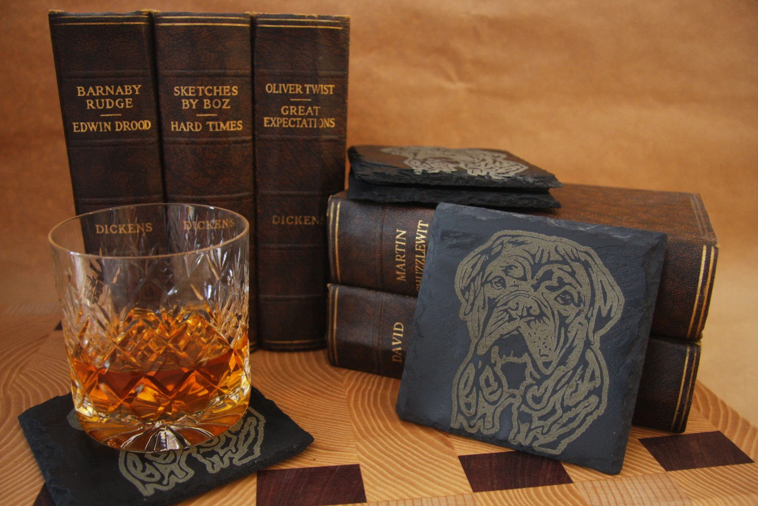 Dog de Bordeaux / French Mastiff Slate Coaster (set of 4)