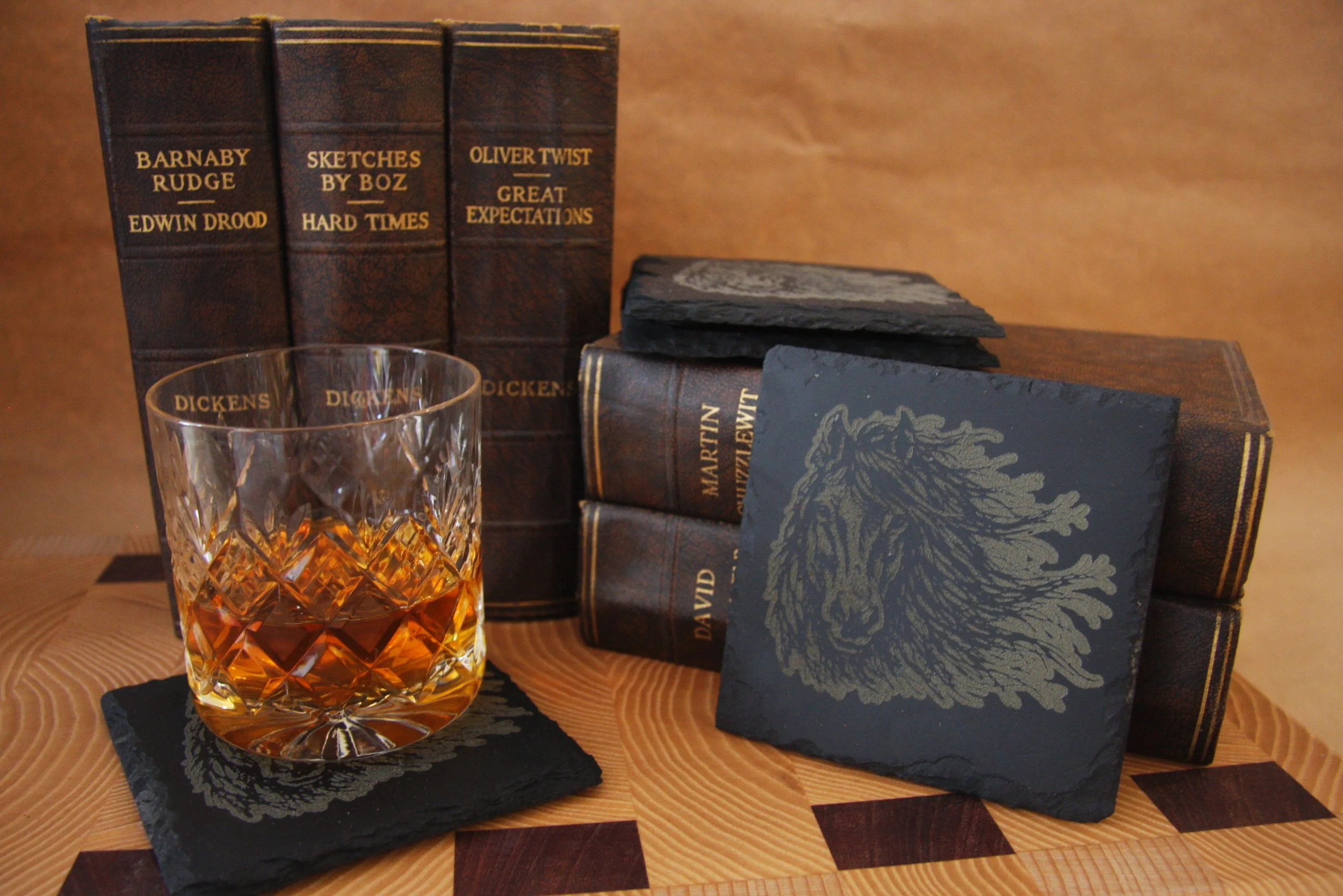 Majestic Horse Slate Coaster (set of 4)