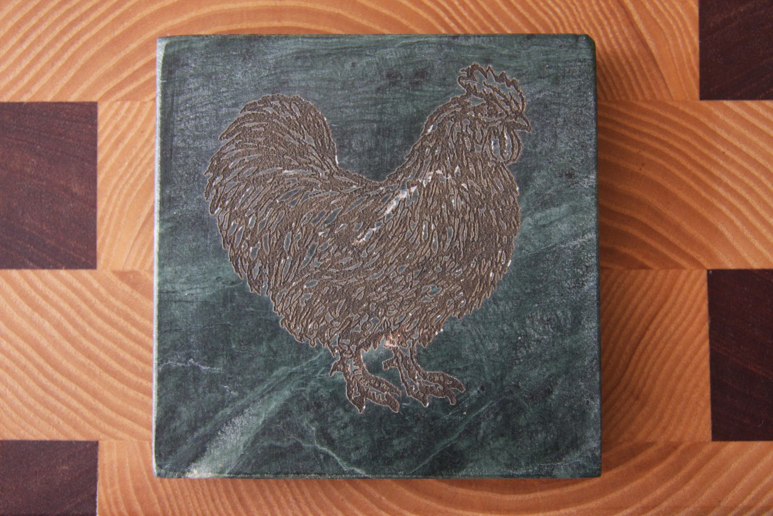 Rooster Marble Coaster