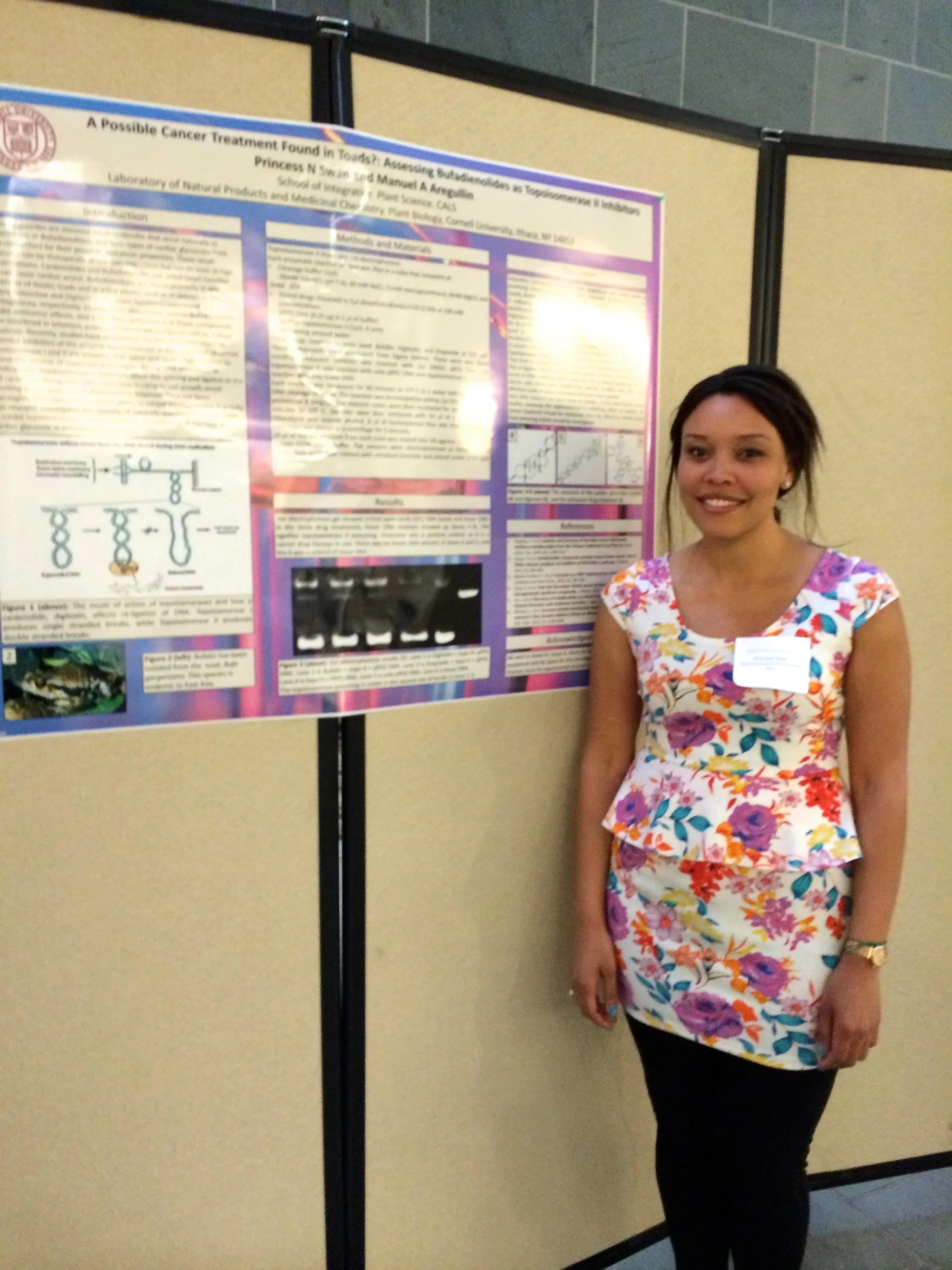 Princess Swan presenting NSF and NIH funded research at Cornell University, building the analytical and strategic foundation that now drives her work at Guiding Star Prep.